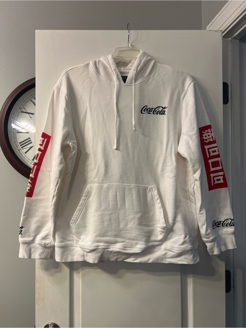 Rare Coca Cola PAC Sun white hoodie with Chinese writing XL